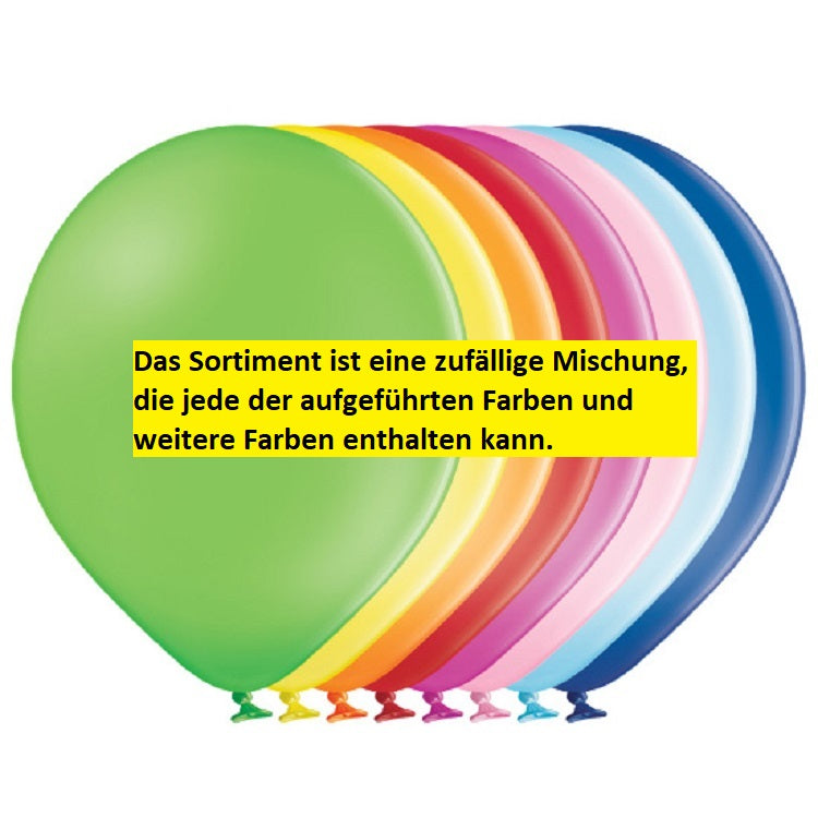 Belbal 300 Pastel Assortment 27,5cm 11" B95 Latex Luftballons