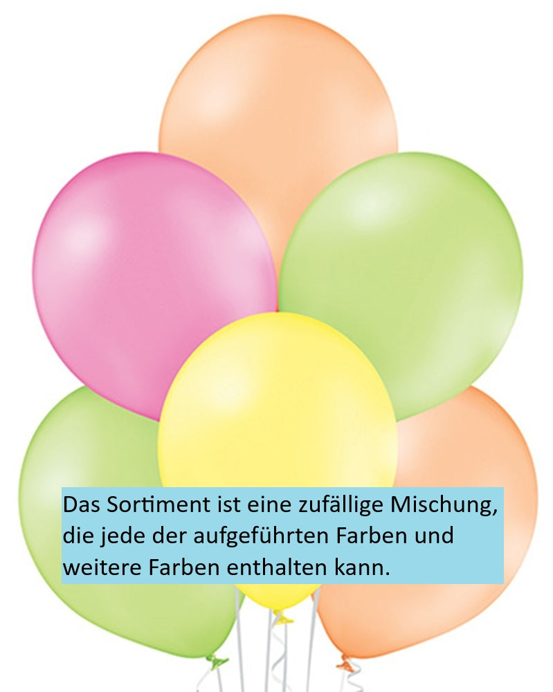 Belbal 330 Neon Assortment 30cm 12" D11 Latex Luftballons