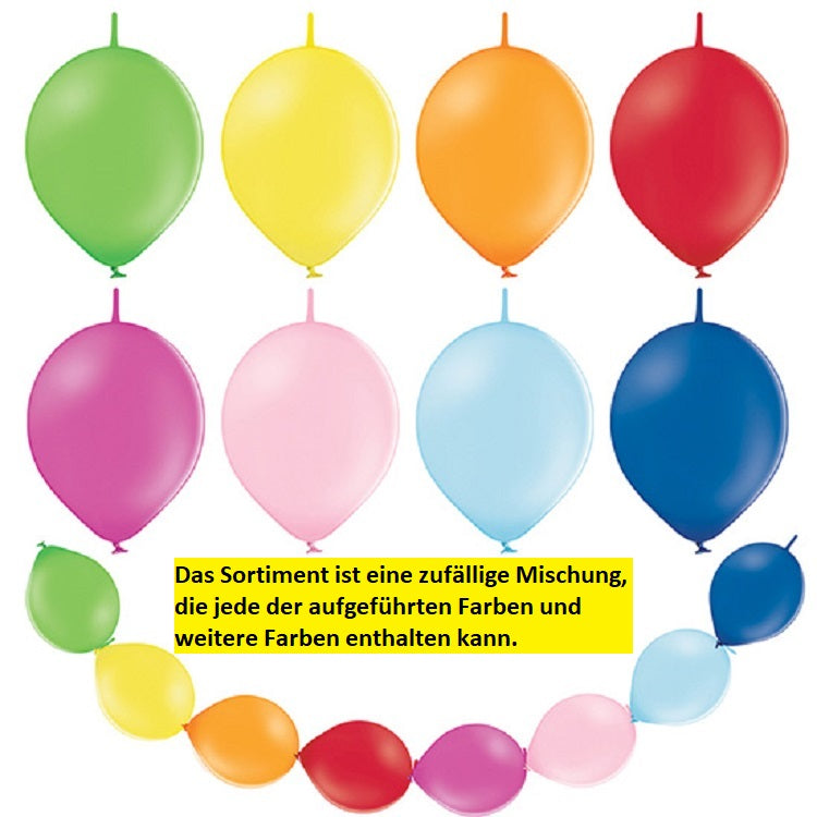 Belbal Links 325 Pastel Assortment 27,5cm 11" B95L Latex Luftballons