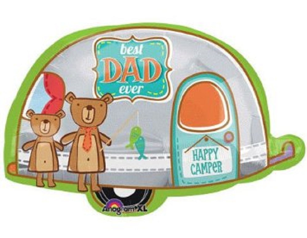 Best Dad Camper Folienballon 48 x 71cm