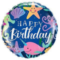 Birthday Fun Under The Sea Folienballon 46cm 18''