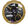 Black Affairs Silvester Happy New Year Folienballon 45cm 18"