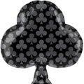 Black Club Kreuz Schwarz Folienballon 48 x 53cm