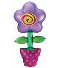 Blume im Topf Folienballon - 114cm 45''