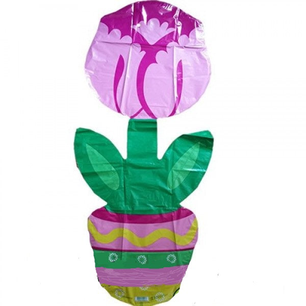 Blume im Topf Folienballon 114cm / 45"
