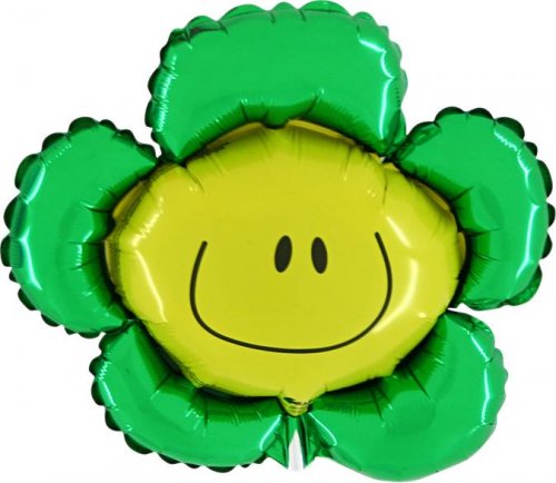 Blumen Smile Flower grün Folienballon 104cm