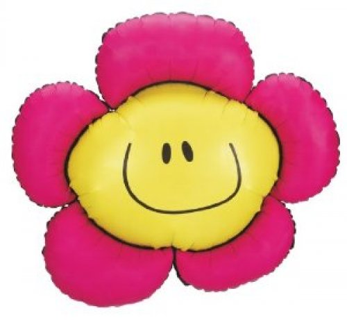 Blumen Smile Flower pink Folienballon 104cm 41"