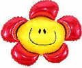 Blumen Smile Flower rot Folienballon 104cm 41"