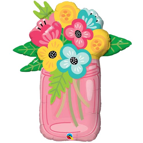 Blumenvase Folienballon - 91cm