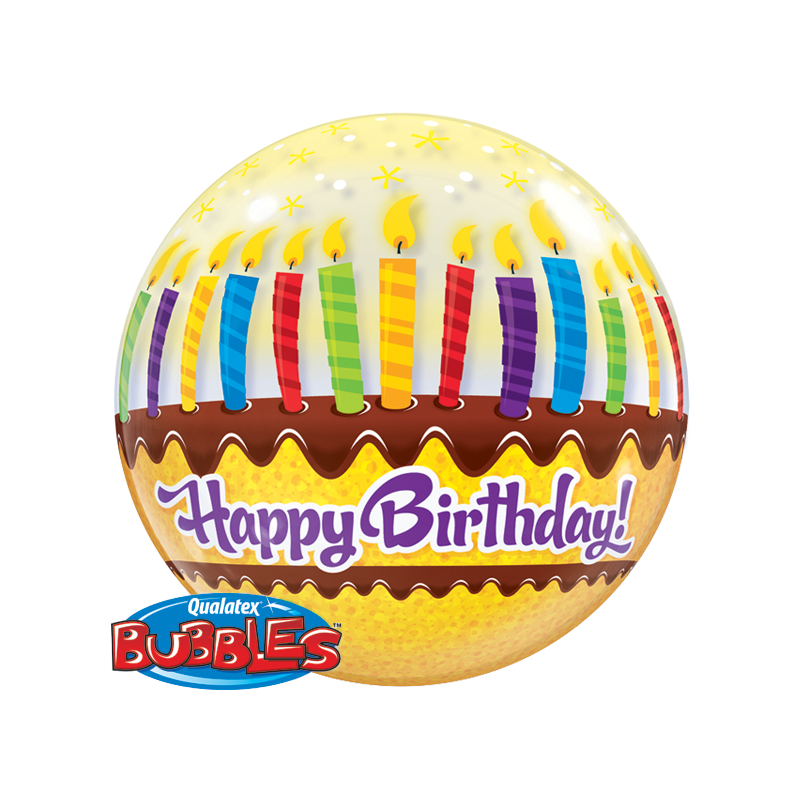 Qualatex Bubble Candles and Frosting 22" 56cm Luftballon