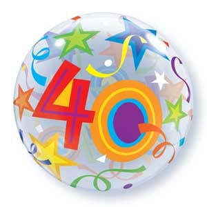 Qualatex Bubble Brilliant Stars 40 22" 56cm Luftballon