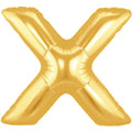 Buchstaben X Gold Folienballon - 101cm 40''