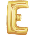 Buchstaben E gold Folienballon - 101cm 40''