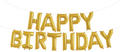 Buchstaben Folienballon Set gold HAPPY BIRTHDAY