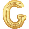 Buchstabe G gold Folienballon 101cm