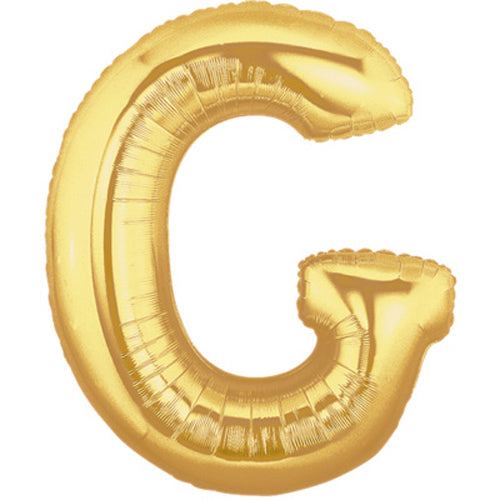 Buchstabe G gold Folienballon 101cm