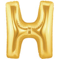 Buchstaben H gold Folienballon - 101cm 40"