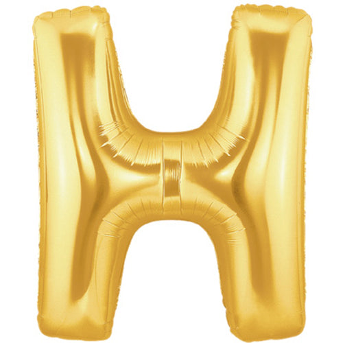 Buchstaben H gold Folienballon - 101cm 40"