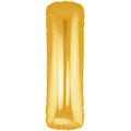 Buchstabe I gold Folienballon 101cm 