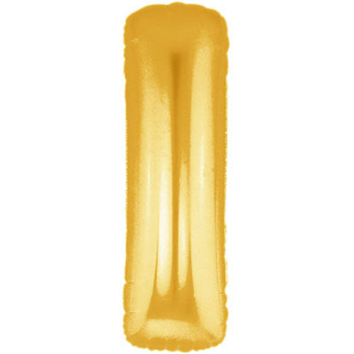 Buchstabe I gold Folienballon 101cm 