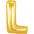 Buchstaben L gold Folienballon - 101cm 40"