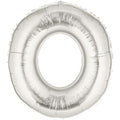 Buchstaben O Silber Folienballon - 101cm 40''