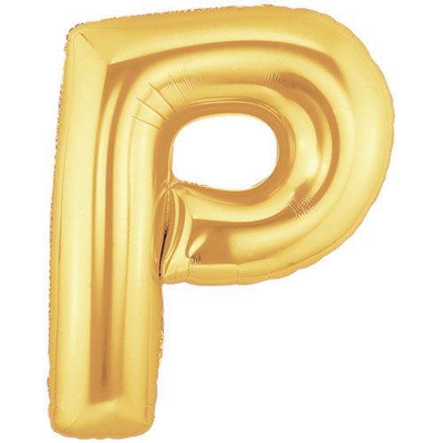 Buchstaben P Gold Folienballon - 101cm 40''