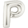 Buchstaben P Silber Folienballon - 101cm 40"