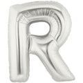 Buchstaben R Silber Folienballon - 101cm 40''