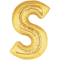Buchstaben S Gold Folienballon - 101cm 40''
