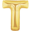 Buchstaben T Gold Folienballon - 101cm 40''