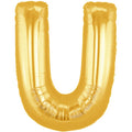 Buchstaben U Gold Folienballon - 101cm 40''