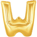 Buchstaben W Gold Folienballon - 101cm 40''