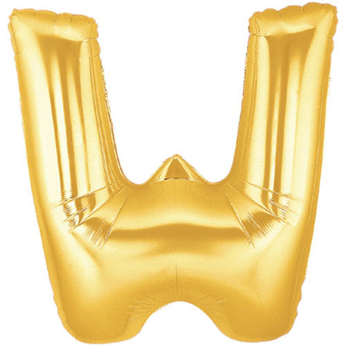 Buchstaben W Gold Folienballon - 101cm 40''