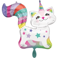 Caticorn Katzen Einhorn Folienballon - 78cm 31''