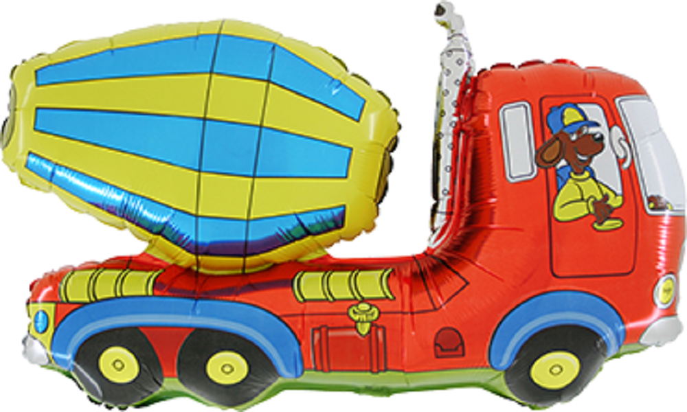 Cement Truck Folienballon 75cm 30"