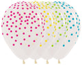 Confetti Assortment Crystal Clear 30cm 12" Latex Luftballons Sempertex