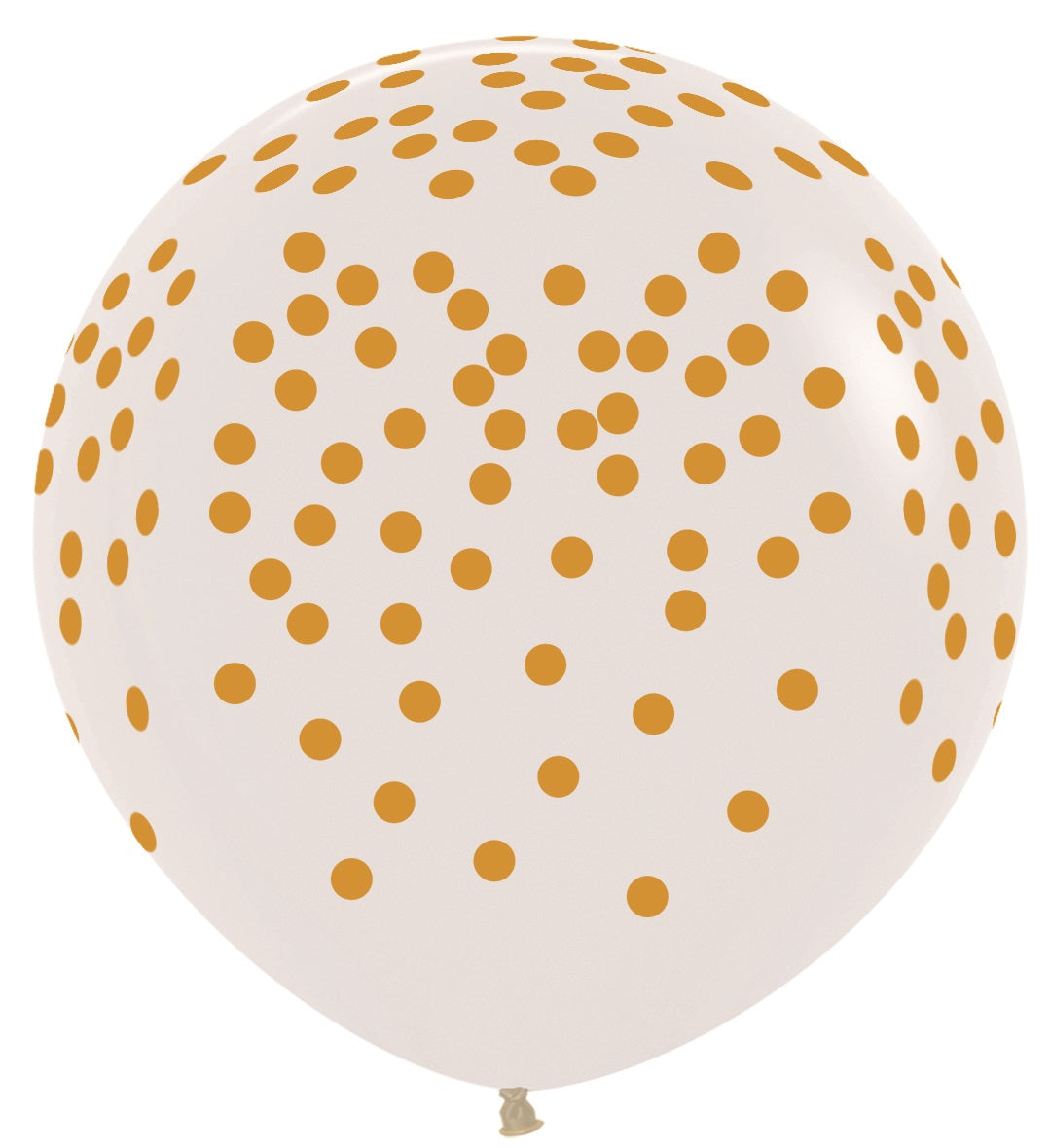 Confetti Gold Print 390 Crystal Clear 90cm 36 Inch Latex Luftballons Sempertex Konfetti