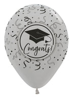 Congrats Graduation Assortment 30cm 12" Latex Luftballons Sempertex