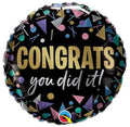 Congrats You Did It Metallic Folienballon 46cm 18 Inch