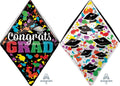 Congrats Grad Paint Splotch Angelz Folienballon 63,5cm 25''