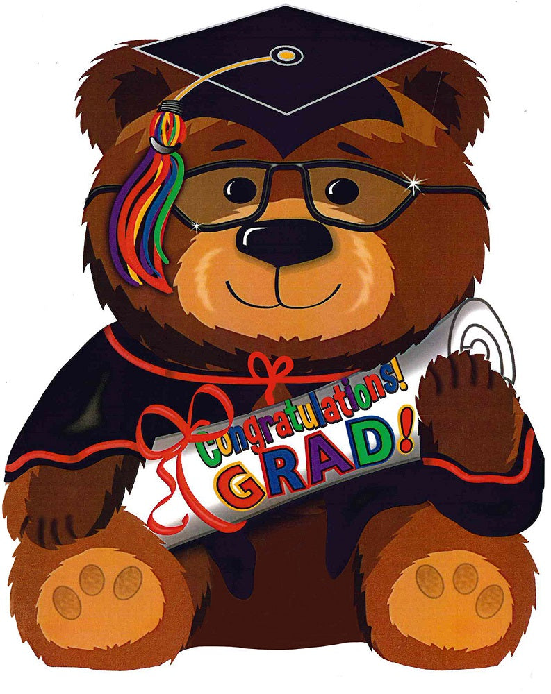 Congratulations Grad Big Bear Abschluss Bär Folienballon 56cm 22''