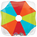 Coulorful Umbrella Folienballon - 45cm