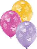 Cupcakes Pastel Sortiment 30cm 12" Latex Luftballons Belbal