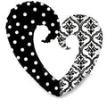 Damask and Dots Herz Folienballon 81cm 32"