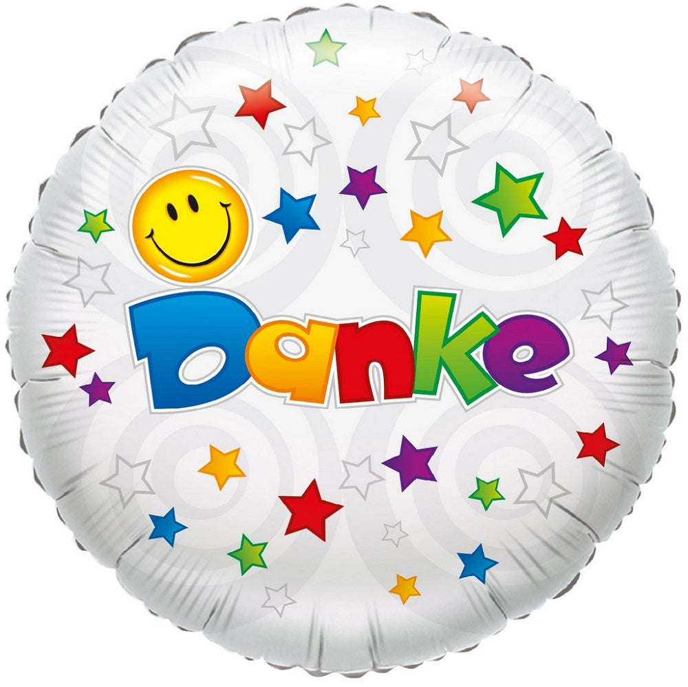 Danke mit Smile Folienballon 46cm 18"