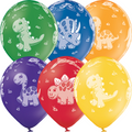 Dinosaurier Pastel Sortiment 30cm 12" Latex Luftballons Belbal
