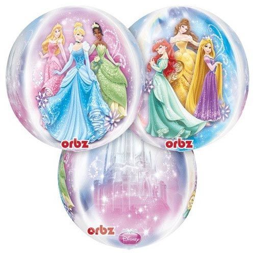 Disney Princess Orbz XL Kugel Folienballon - 38 x 40cm