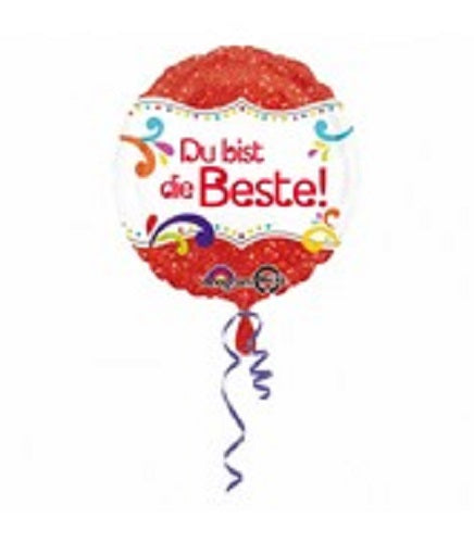 Du bist die Beste Folienballon 46cm 18''