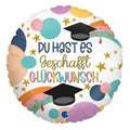 Du hast es geschafft Glückwunsch Folienballon 46cm 18"